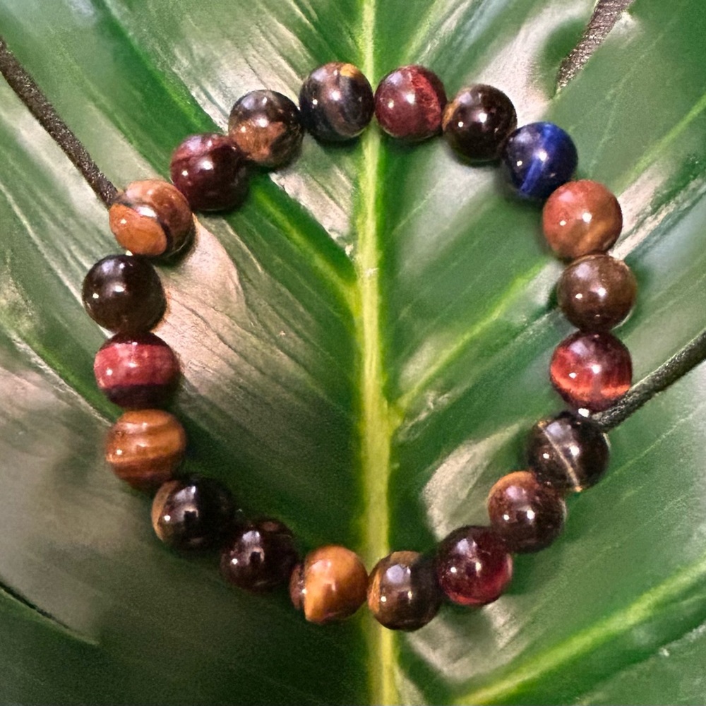 rainbow tigers elastic beaded bracelet🐅